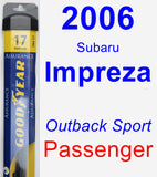 Passenger Wiper Blade for 2006 Subaru Impreza - Assurance