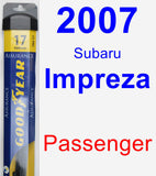 Passenger Wiper Blade for 2007 Subaru Impreza - Assurance