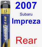 Rear Wiper Blade for 2007 Subaru Impreza - Assurance