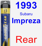 Rear Wiper Blade for 1993 Subaru Impreza - Assurance