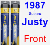 Front Wiper Blade Pack for 1987 Subaru Justy - Assurance