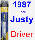 Driver Wiper Blade for 1987 Subaru Justy - Assurance