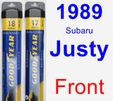 Front Wiper Blade Pack for 1989 Subaru Justy - Assurance