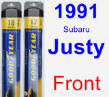 Front Wiper Blade Pack for 1991 Subaru Justy - Assurance