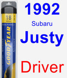 Driver Wiper Blade for 1992 Subaru Justy - Assurance