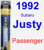 Passenger Wiper Blade for 1992 Subaru Justy - Assurance