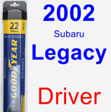 Driver Wiper Blade for 2002 Subaru Legacy - Assurance