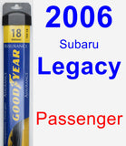 Passenger Wiper Blade for 2006 Subaru Legacy - Assurance