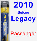 Passenger Wiper Blade for 2010 Subaru Legacy - Assurance