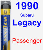 Passenger Wiper Blade for 1990 Subaru Legacy - Assurance