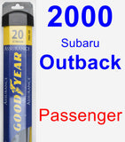 Passenger Wiper Blade for 2000 Subaru Outback - Assurance