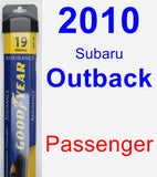 Passenger Wiper Blade for 2010 Subaru Outback - Assurance