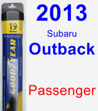 Passenger Wiper Blade for 2013 Subaru Outback - Assurance