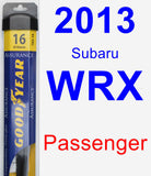 Passenger Wiper Blade for 2013 Subaru WRX - Assurance