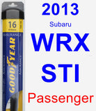 Passenger Wiper Blade for 2013 Subaru WRX STI - Assurance