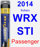 Passenger Wiper Blade for 2014 Subaru WRX STI - Assurance