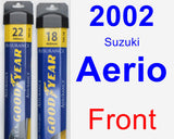 Front Wiper Blade Pack for 2002 Suzuki Aerio - Assurance