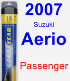 Passenger Wiper Blade for 2007 Suzuki Aerio - Assurance