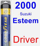 Driver Wiper Blade for 2000 Suzuki Esteem - Assurance