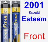 Front Wiper Blade Pack for 2001 Suzuki Esteem - Assurance