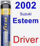 Driver Wiper Blade for 2002 Suzuki Esteem - Assurance