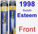 Front Wiper Blade Pack for 1998 Suzuki Esteem - Assurance