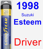 Driver Wiper Blade for 1998 Suzuki Esteem - Assurance