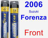 Front Wiper Blade Pack for 2006 Suzuki Forenza - Assurance