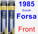 Front Wiper Blade Pack for 1985 Suzuki Forsa - Assurance