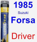 Driver Wiper Blade for 1985 Suzuki Forsa - Assurance