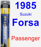 Passenger Wiper Blade for 1985 Suzuki Forsa - Assurance