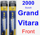 Front Wiper Blade Pack for 2000 Suzuki Grand Vitara - Assurance