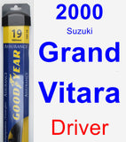 Driver Wiper Blade for 2000 Suzuki Grand Vitara - Assurance