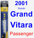 Passenger Wiper Blade for 2001 Suzuki Grand Vitara - Assurance