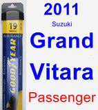 Passenger Wiper Blade for 2011 Suzuki Grand Vitara - Assurance