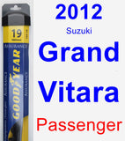 Passenger Wiper Blade for 2012 Suzuki Grand Vitara - Assurance