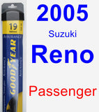 Passenger Wiper Blade for 2005 Suzuki Reno - Assurance