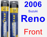 Front Wiper Blade Pack for 2006 Suzuki Reno - Assurance