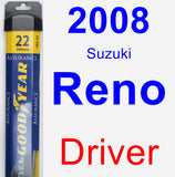 Driver Wiper Blade for 2008 Suzuki Reno - Assurance