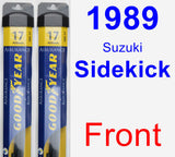 Front Wiper Blade Pack for 1989 Suzuki Sidekick - Assurance