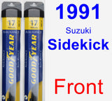 Front Wiper Blade Pack for 1991 Suzuki Sidekick - Assurance