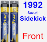 Front Wiper Blade Pack for 1992 Suzuki Sidekick - Assurance