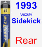 Rear Wiper Blade for 1993 Suzuki Sidekick - Assurance