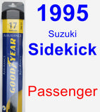 Passenger Wiper Blade for 1995 Suzuki Sidekick - Assurance