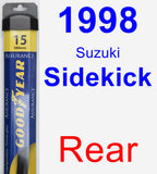 Rear Wiper Blade for 1998 Suzuki Sidekick - Assurance