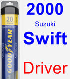 Driver Wiper Blade for 2000 Suzuki Swift - Assurance