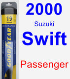 Passenger Wiper Blade for 2000 Suzuki Swift - Assurance