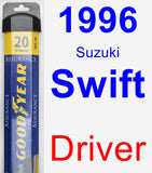 Driver Wiper Blade for 1996 Suzuki Swift - Assurance