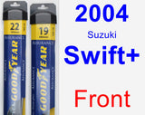 Front Wiper Blade Pack for 2004 Suzuki Swift+ - Assurance