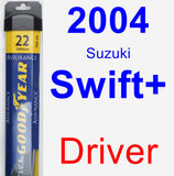 Driver Wiper Blade for 2004 Suzuki Swift+ - Assurance